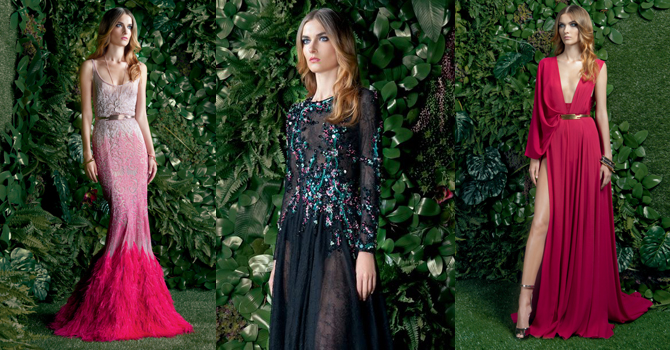 فساتين سهرة باسيل سودا خريف 2015 تغازل أنوثتكِ