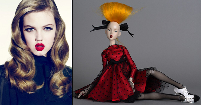 عارضة أزياء تتحول لدمية ثلاثية الأبعاد