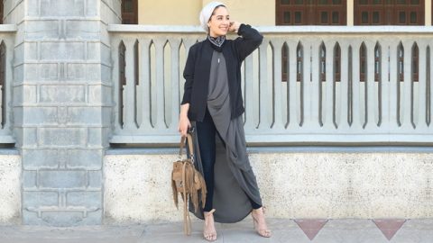 تعلمي طرق ارتداء صيحة blouse High low كالفاشينيستا