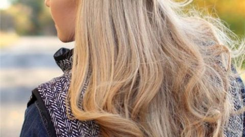 تسريحة شعر مموجة مع جديلة أنيقة 2015