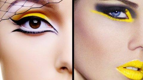 عززي معنوياتك بالمكياج الأصفر الساطع