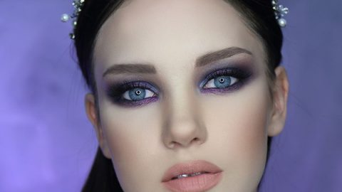 مكياج عيون دخاني ممزوج مع أحمر شفاه نيود لعروس 2016 من فادي قطايا