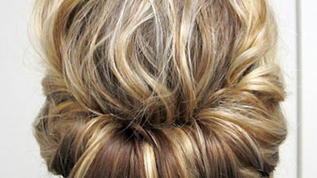 تسريحة الكعكة الفرنسية الملفوفة 2014
