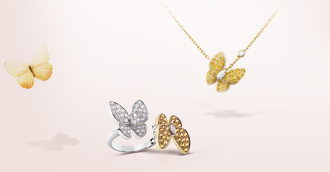 مجوهرات فان كليف آند أربلز تحلق بفراشات ربيع 2016