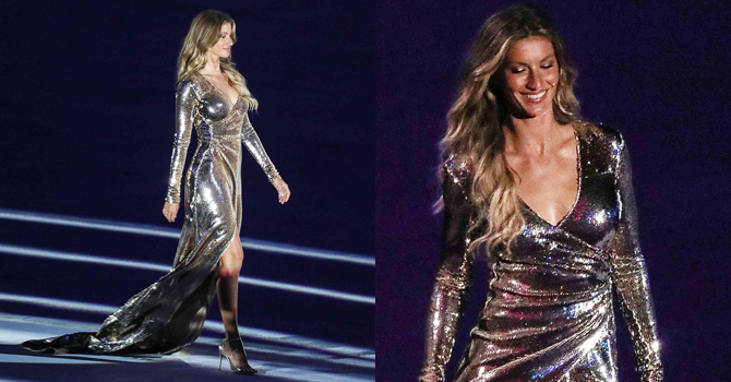 جيزيل بوندشين تسرق الأضواء بإطلالتها في حفل افتتاح دورة الألعاب الأولمبية 2016