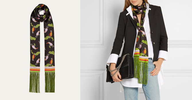 أوشحة غوتشي تكمل طلتكِ العصرية هذا الشتاء