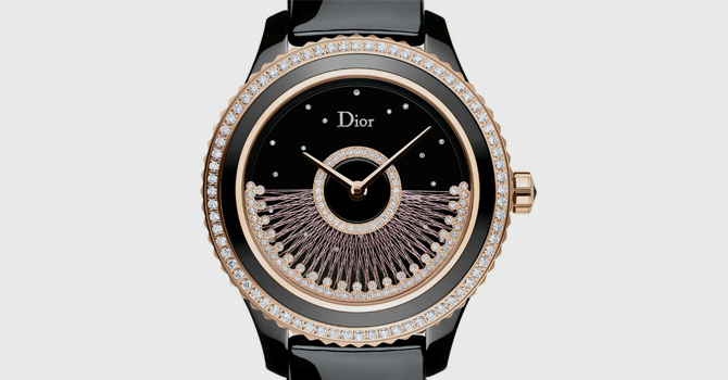 ساعة ديور 2014  بتفاصيل الحرير المتشابكة