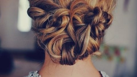 تسريحة الكعكة للسهرة 2015