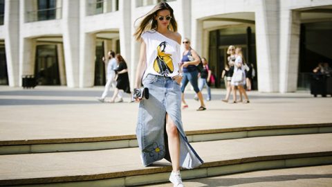 تسوقي التنورة الجينز الأقرب لشخصيك في ربيع 2015