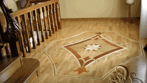 ارضية رائعة من الباركيه الخشبي