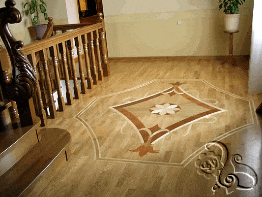 ارضية رائعة من الباركيه الخشبي