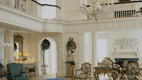 ديكور جبسي للجدران و الاعمدة الداخلية