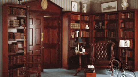 مكتبة كتب خشبية لغرفة المكتب