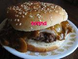 ساندويش البورغر بصلصة الفطر
