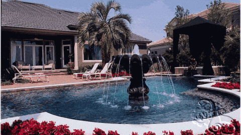 نافورة ماء خارجية