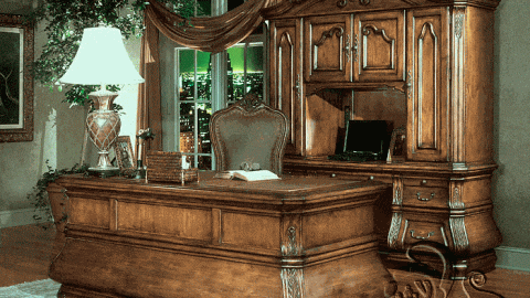 مكتب خشبي فخم