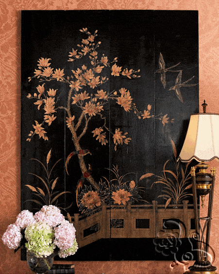 لوحة فنية من الرسم الدافئ تشاركها الورود الطبيعية