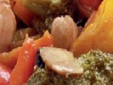 طبق القريدس بالخضار