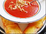 حساء الطماطم والمكرونة