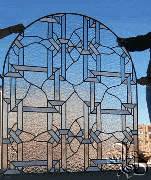 ديكور فني  من الزجاج المحجر