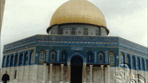 قبة الصخرة  داخل المسجد الأقصى – القدس – فلسطين