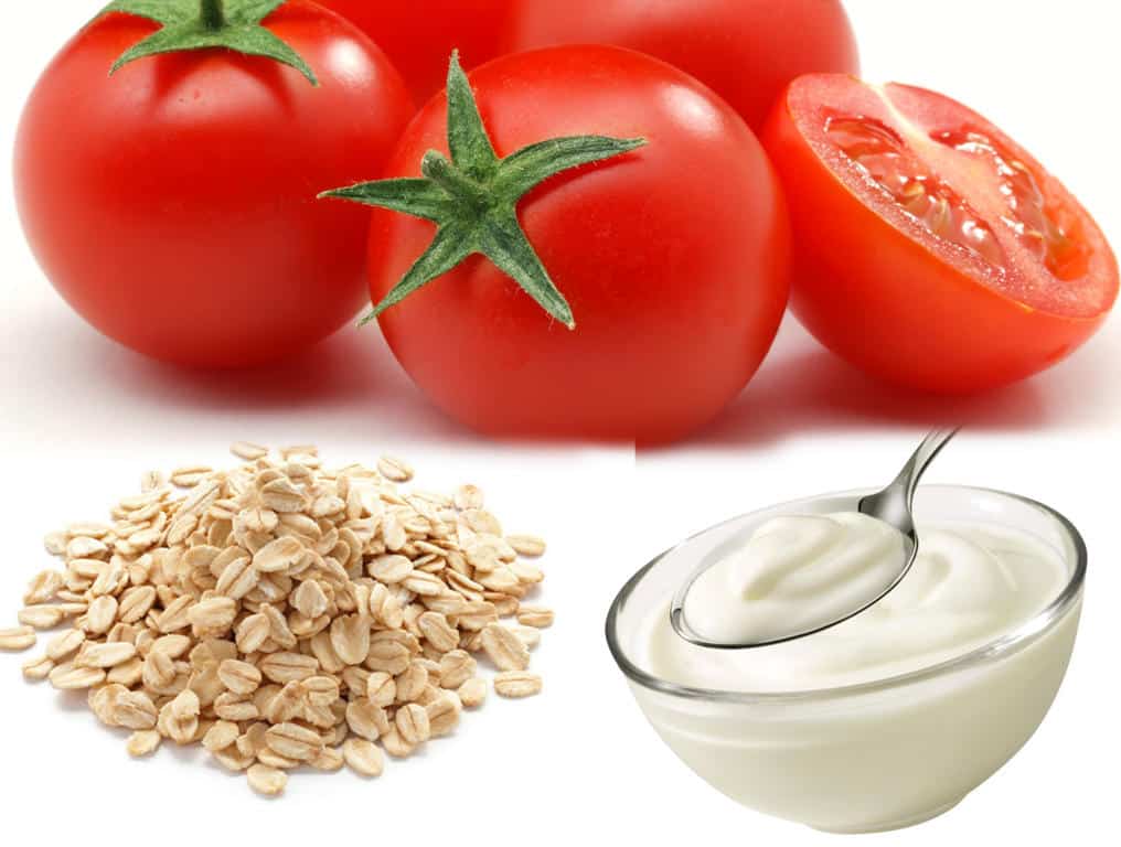  قناع الطماطم والزبادي