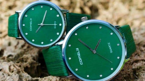 ساعات باللون الأخضر بمناسبة اليوم الوطني السعودي تعرفي إليها