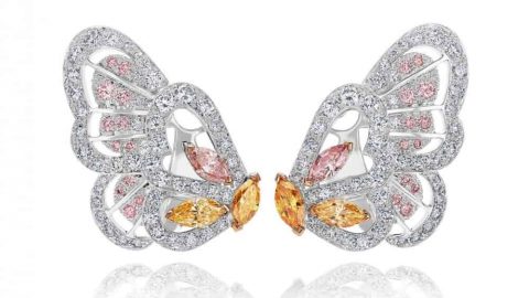 أجمل موديلات أقراط بأشكال فراشات ملونة تعرفي إليها