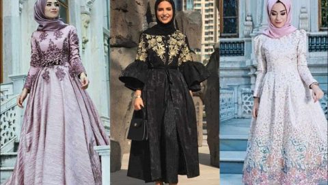 فساتين براقة للمحجبات من أهم مدونات الموضة لإطلالة متميزة