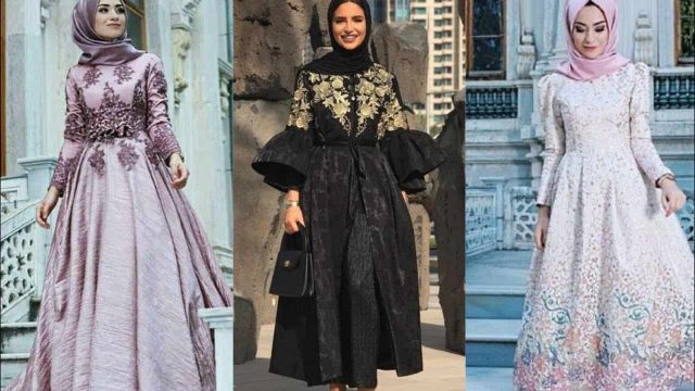 فساتين براقة للمحجبات من أهم مدونات الموضة لإطلالة متميزة