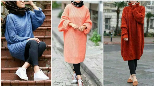 طرق تنسيق كنزة الصوف مع الحجاب لإطلالة متميزة في شتاء 2020