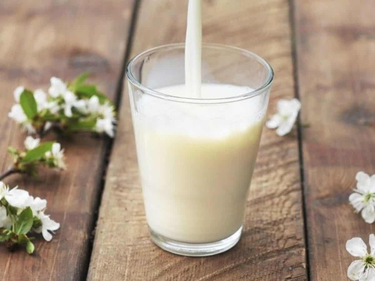 خلطة الحليب الزبادي والأرز المطحون