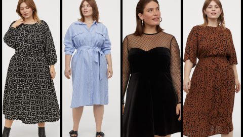 للممتلئات: تصاميم فساتين رائعة من ماركة اتش آند ام العالمية