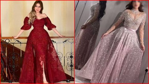 أجمل موديلات فساتين السهرة لصاحبات القوام الكمثري 2020