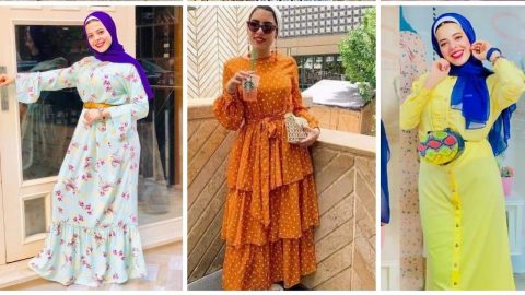 فساتين كاجوال للمحجبات للموسم الصيفي لا تفوتي مشاهدتها