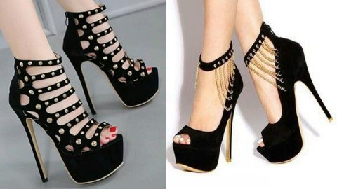 أجمل موديلات صنادل الكعب العالي للسهرات 2020