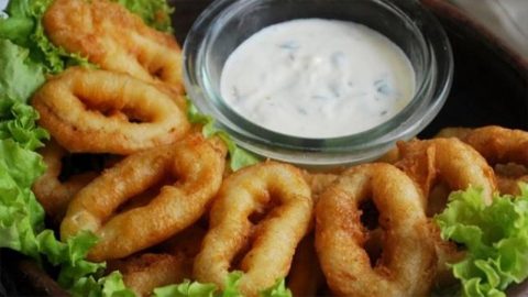 خطوات تجهيز كاليمار مقلي مثل المطاعم