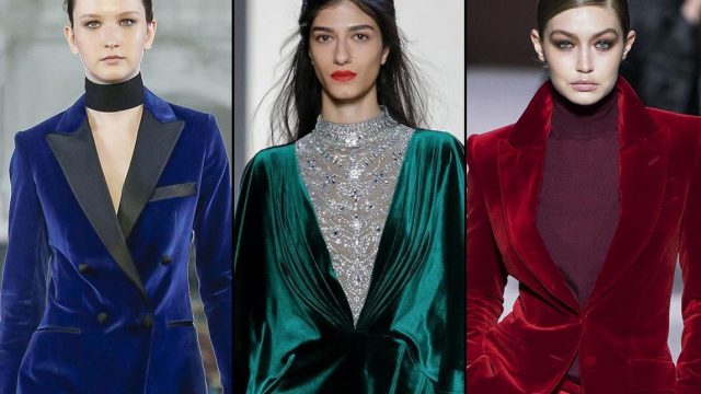 الأزياء المخمل تكتسح موضة شتاء 2021