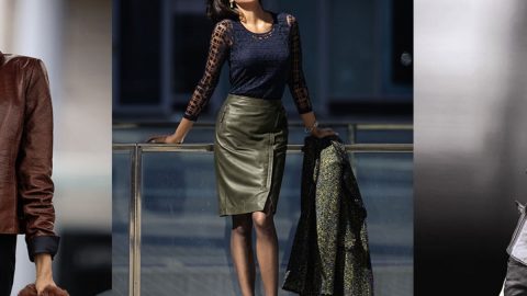 طرق تنسيق التنورة الجلدية بشكل أنيق