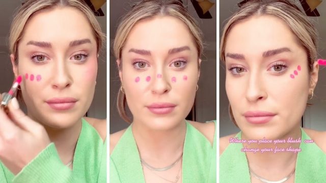 4 حيل لنحت الوجه باستخدام حمرة الخدود