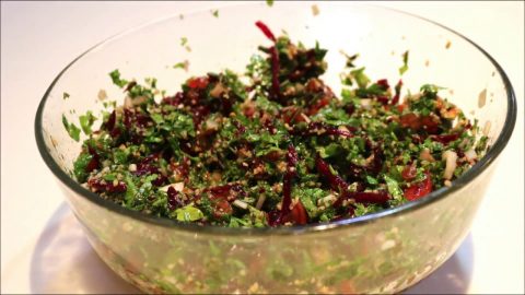 خطوات تجهيز تبولة الشمندر